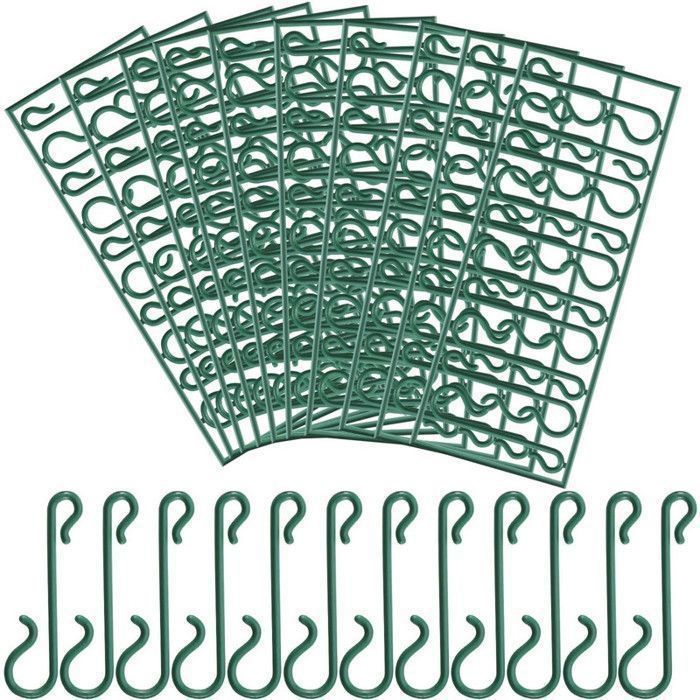 GIRAFEDA 40 Pcs Crochet Noel D'Étoile 10 Pcs Pince Crochet Attache Boule De Noel Crochet Suspension Métal Crochet S Mini Crochet Bas De Noel Crochet Sapin De Noel Pour Déco Abre De Noël