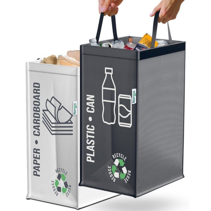 Pack De 3 Sacs Tri Sélectif-Poubelle De Tri Pour Déchets Et Recyclage Pack De 3 Sacs Tri Sélectif-Poubelle De Tri Pour Déchets Et Recyclage