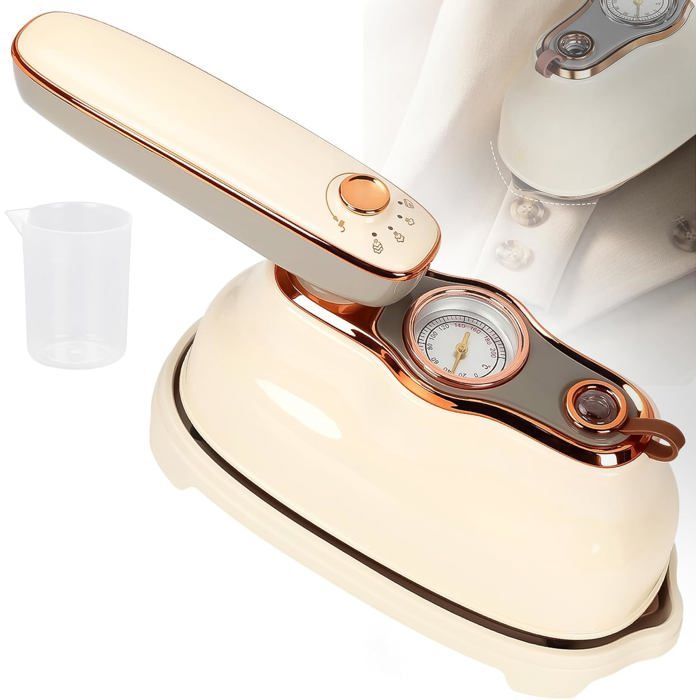 Fer à repasser à main - Fer à repasser sec et humide - Fer à vapeur rotatif de voyage amélioré - Pour vêtements - Affichage de la - Cofoemee