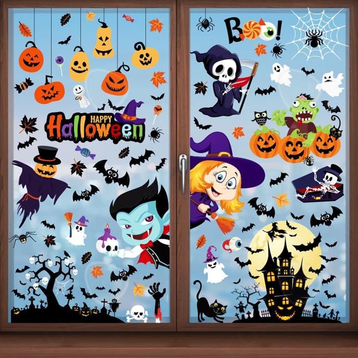 30 Figurines Lumineuses Halloween - Mini Décorations Phosphorescentes (chauves-souris, Citrouilles, Sorcières...)