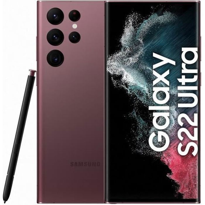 Smartphone SAMSUNG Galaxy S22 Ultra 128 Go 68 Rouge Single SIM - Version US (États-Unis)