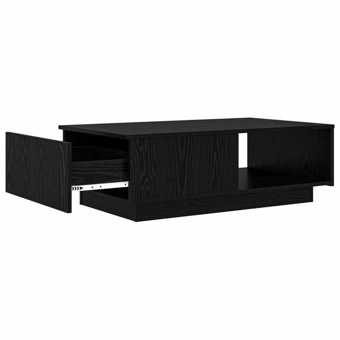 Petite Table basse - NANAS - Anti lhumidité - Table à revues - Chêne noir 95x55x31cm - Bois dingénierie 8864339