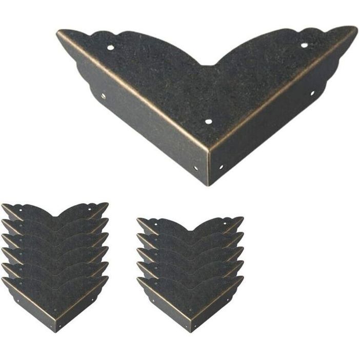 Protecteurs dangle - PZCC - Pack 12 - Métal - Style vintage antique - Protection & décoration mobilier