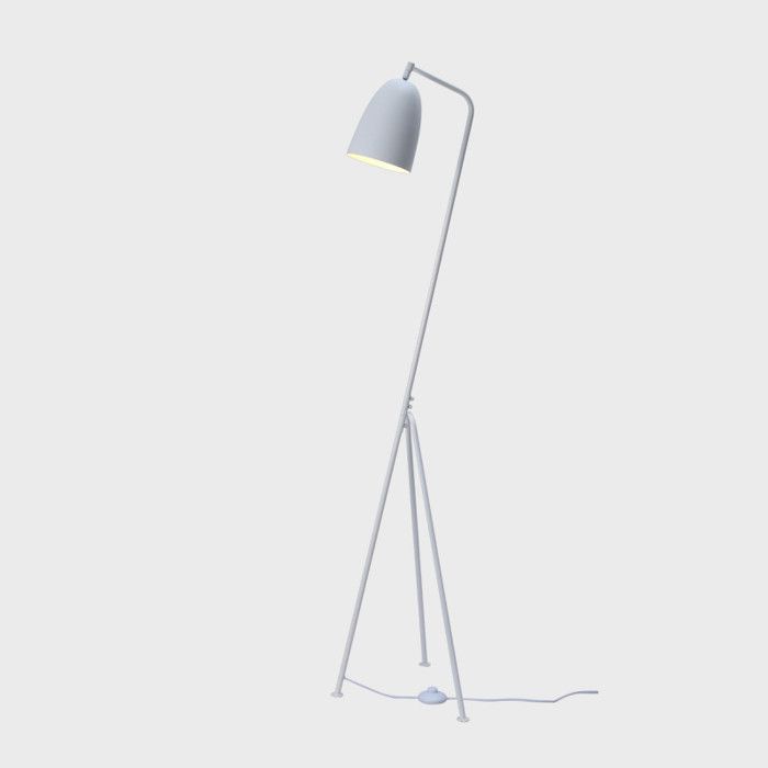 Lampe sur Pied de Style Industriel Rétro en Métal à Trois Pieds de Hauteur Blanc
