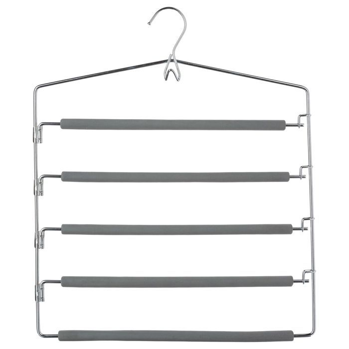 Atmosphera - Cintre pour 5 Pantalons - En métal - Gris