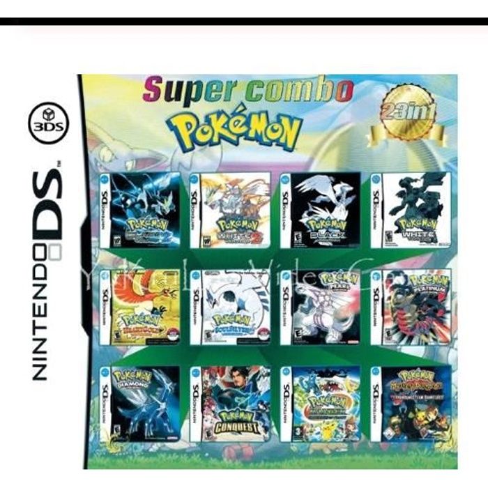 23Jeux en 1 NDS Jeu Lot Carte Super Combo Cartouche pour DS 2DS New 3DS XL  - Cdiscount Jeux vidéo