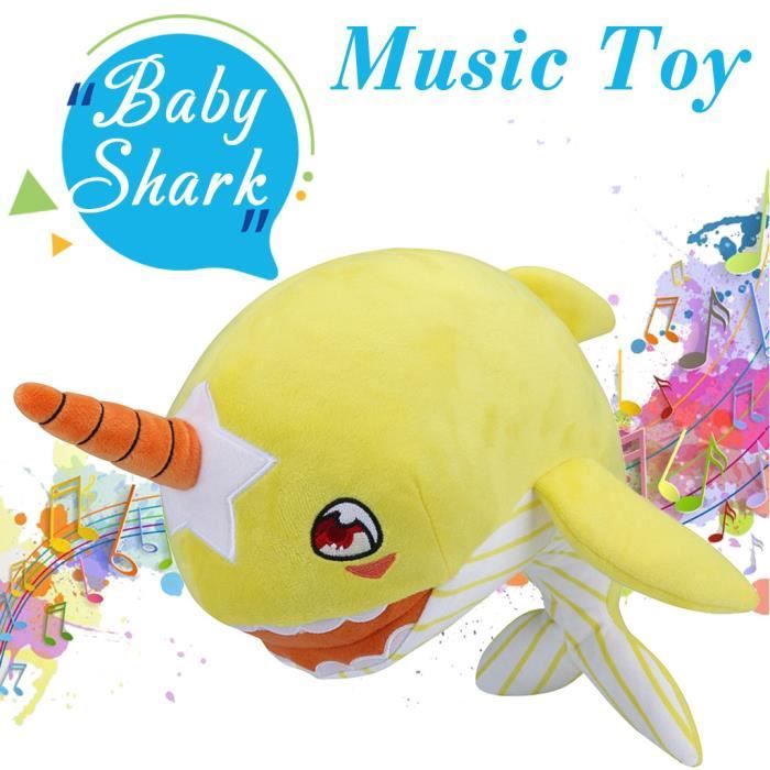 Requin Bebe Song Adorable Peluche En Peluche Narwhal Musique Son Jouet Bebe Baleine Jouets Cdiscount Jeux Jouets
