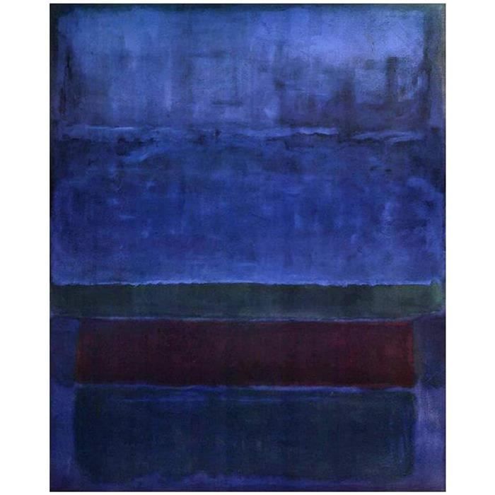 Bleu Vert Et Brown 1952 de Mark Rothko -Peintures Abstrait Tableau ...