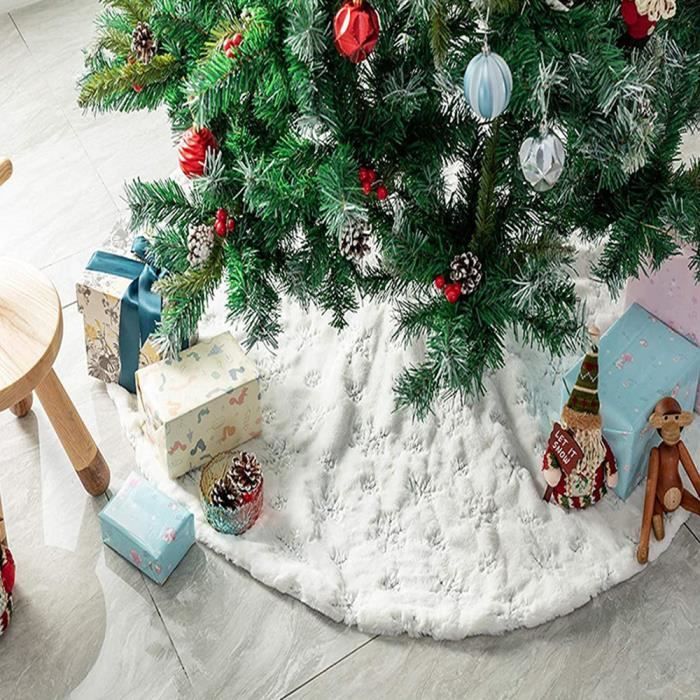 Jupe pour sapin de Noël 90 cm, Couvre Pied de Sapin Noel Jupe d'arbre