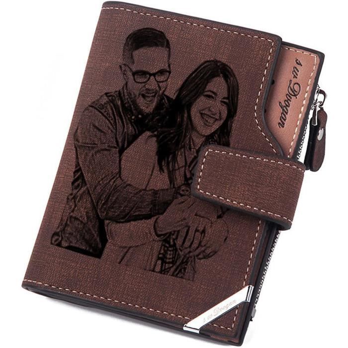 Portefeuille Homme BestZings - RFID - Cuir Carbone - 11x8x1.5cm - Minimaliste Et Élégant