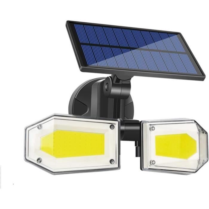 2 Pièces Lampe Solaire Clignotante De Rouge Et Jaune