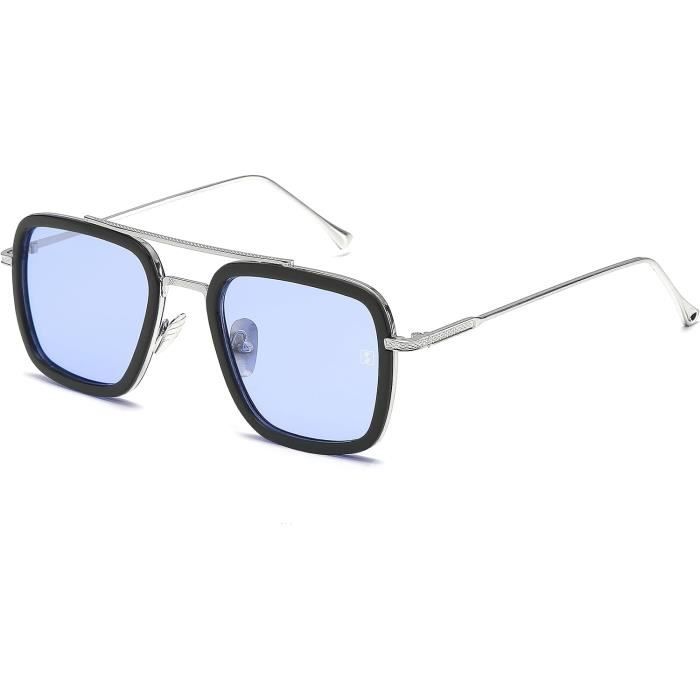 Lunettes De Soleil Octogone Métal Vintage - Unisexe, Miroir, Style Rétro Années 70