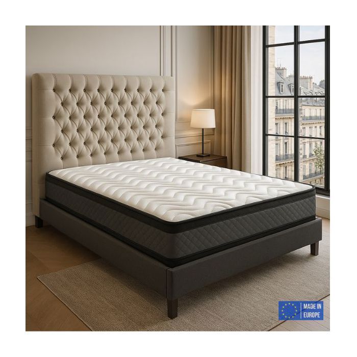 Matelas 140x190 Mousse HR Luxe Confort Extra Ferme Double Face (Été/Hiver) Soutien Équilibré Parfait et Tonique H20cm Matelas 140x190 Mousse HR Luxe Confort Extra Ferme Double Face (Été/Hiver) Soutien Équilibré Parfait et Tonique H20cm