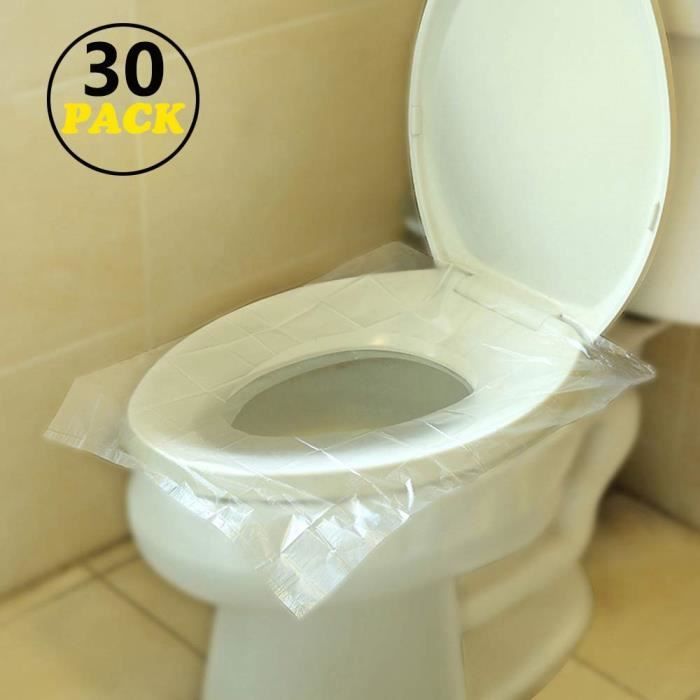 Protege Toilette Jetable, [30 PCS] Couvre-Sièges WC en papier