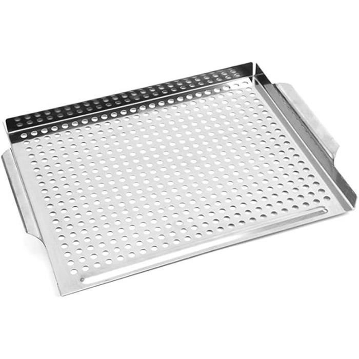 Plaque Barbecue Pierre De Lave ETNEA 39x35cm - Pour Viande, Poisson Et Pizza Sans Fumée