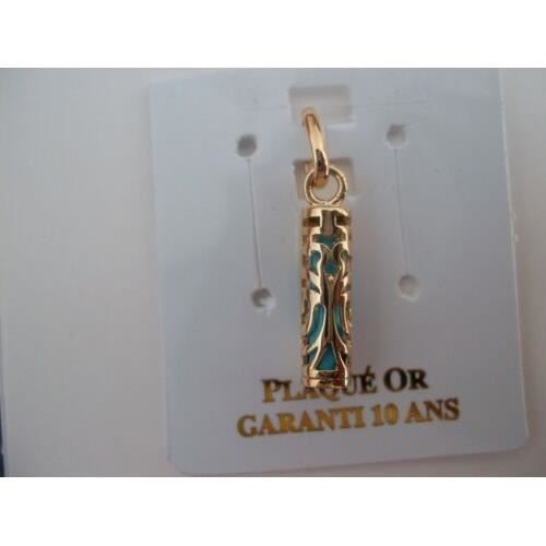 Pendantif Corse Line.bijoux - Pendentif Carte Corse - Plaqué Or 750/000 - Poinçonné - 12x25mm Affiche Corse