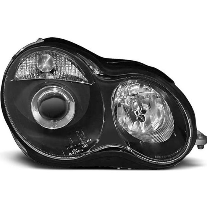 Paire de feux phares Mercedes W203 classe C de 2000 a 2004 noir-27361467