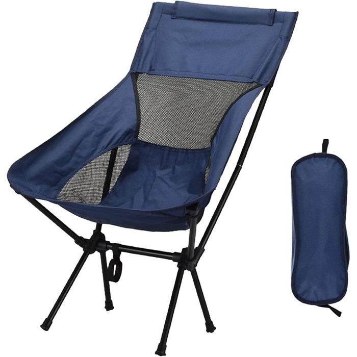 Chaise de camping Rocktrail - 6 positions - Structure légère et robuste - Pliable