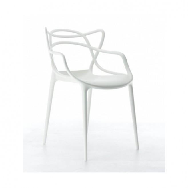 Chaise Design  Master Blanche Mate  Cdiscount Maison