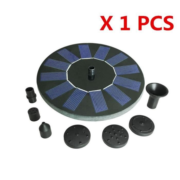 Fontaine Solaire Extérieur - 45cm Avec Bol - Jeu D'Eau Flottant - Pour Jardin/Balcon - Bain D'Oiseaux