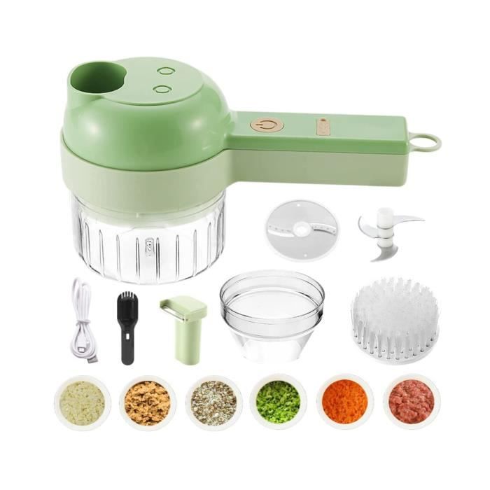Hachoir à Ail Électrique Hachoir à Viande Sans Fil Portable Hachoir Broyeur Mélangeur Nourriture