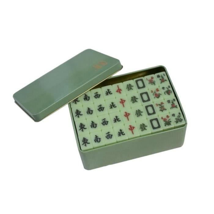 Jeu De Mah Jong Ancien - Coffret De Transport, Pièces Plastique, Fabrication Chine