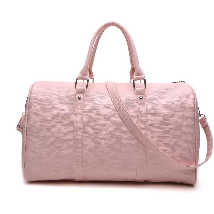 Sac de Voyage Femme Sacs Weekend Femmes Faux Cuir Bandoulière