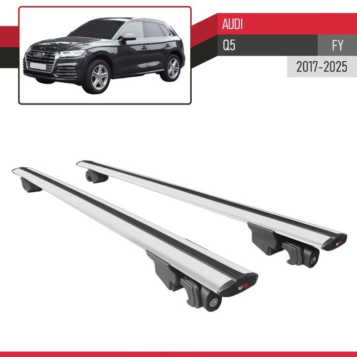 Barres De Toit Acier Pour Audi Q2 (GA) à Partir De 2016 - Menabo, Capacité 50kg, Origine France