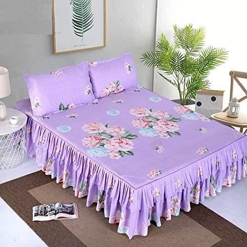 Jupe de Lit Enveloppante 11 Pouces Pouces Facile d'Entretien en Microfibre (Simple TG-Lilas