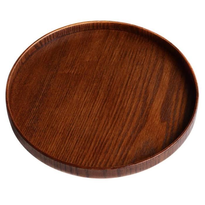 Plateau Rectangulaire En Bois Massif - Service à Thé, Café Et Snacks Élégant