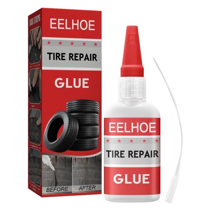 Colle de réparation de pneus d'automobile, mastic de pneu en caoutchouc,  vinyle spécial spéciale Mastic pneu Utilisations: métal, plastique