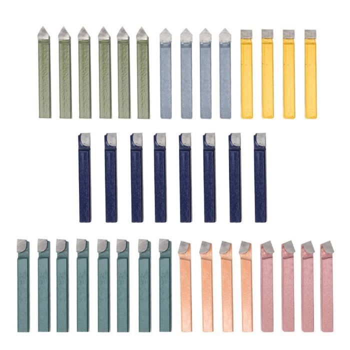 Jeu De 11 Outils De Tour En Carbure - Fraisage Et Tournage Métal - Manche 8x8mm - Coffret Bois Inclus