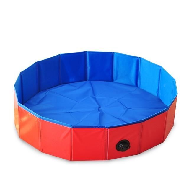 Piscine Portable - Non spécifié - 30x10cm - Rouge - Pliable - Antidérapante - PVC durable