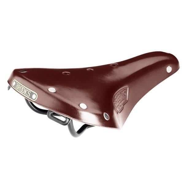 Selle de vélo BROOKS B17 S Classic - Brun - Femme - Rivets inox - Rails de selle acier