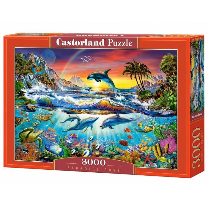 Puzzle Castorland 3000 pièces - Paradise Cove - Paysage et nature - A partir de 15 ans