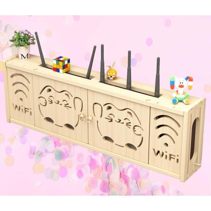 Decoder Modem Organiser Étagère Mural Pour Tv Box Décodeur De Routeur Wifi Support Routeur Wifi ...