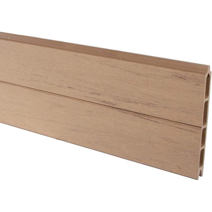 Profilo tagliere per modulo Elementi recinzione, WPC sabbia con 15 x 2,1 x 178 – Paravento, frangivista, protezione dalla vista da parete, protezione da vento, visione Schut zzäune