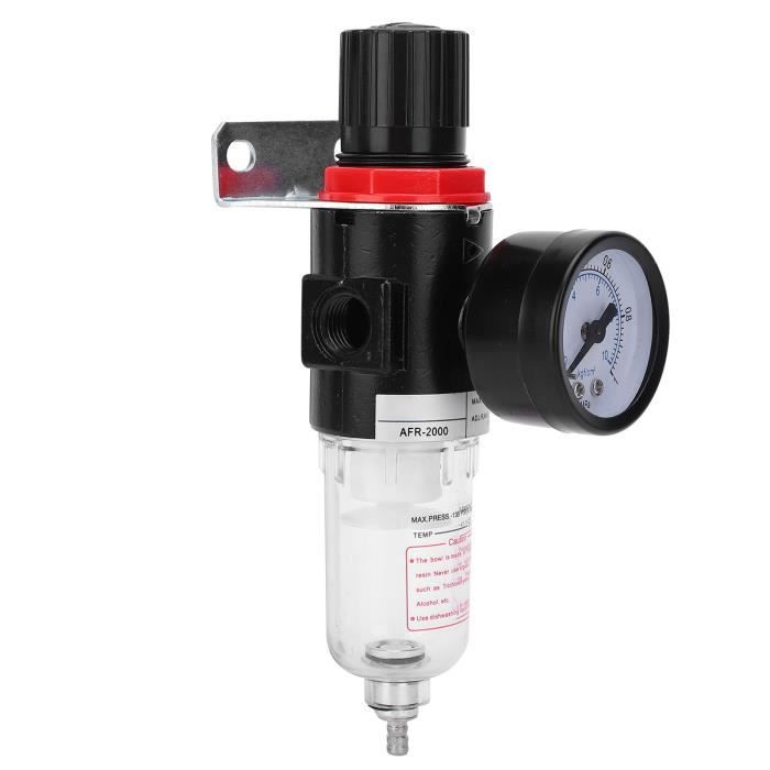 Régulateur Filtre à Air Pneumatique BSP1/2 - Piège à Eau Compresseur Avec Réglage Pression
