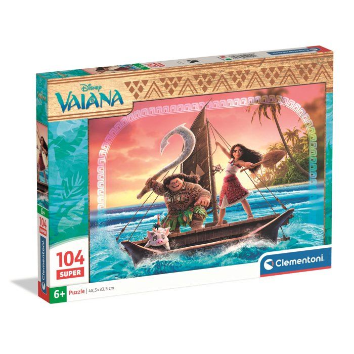 Clementoni Vaina Puzzles 104 Pièces Super Puzzle enfant Dès 48.5 x 33.3cm