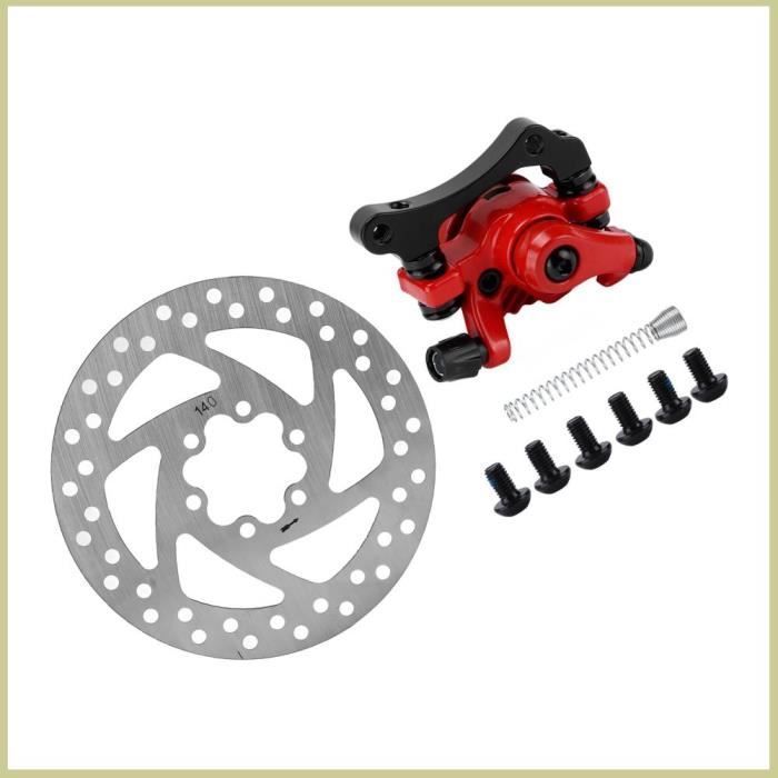 Cocosity Kit Étrier de Frein à Disque 140mm Résistance à lUsure en Alliage dAluminium pour Trottinette Électrique