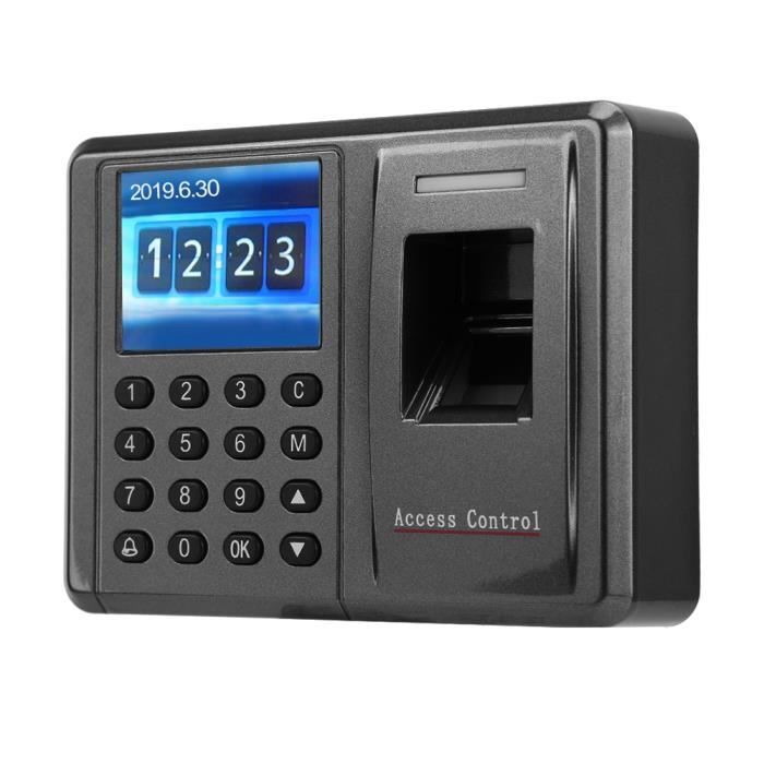 Machine Pointage Empreintes Digitales F30 - Contrôle D'accès RFID + Clavier - 1000 Utilisateurs - Alimentation 12V - USB Export