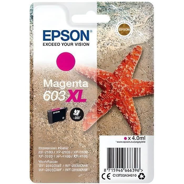Cartouches EPSON compatibles 603 XL ( série étoile de mer) Pack 4 cartouches