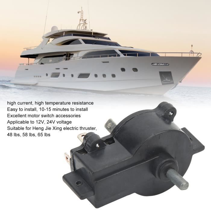 Commutateur De Vitesse 5 Positions Pour Moteur De Pêche à La Traîne - 12V/24V, Puissance élevée - Compatible Moteurs Hors-bord électriques