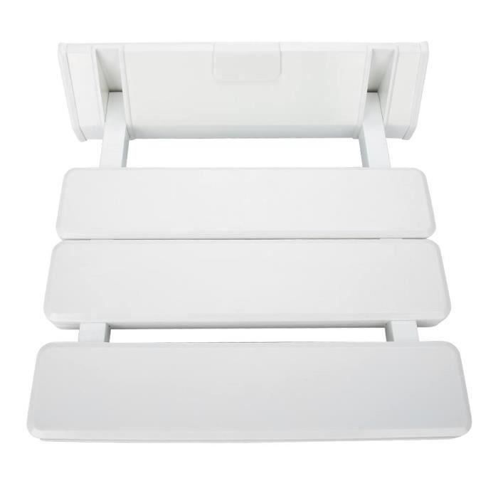 Tabouret Salle Bain Mural Banc De Douche Pliable En Bois Blanc - Tabouret Invisible Multifonction 150 Kg - Design Minimaliste Tabouret Salle Bain Mural Banc De Douche Pliable En Bois Blanc - Tabouret Invisible Multifonction 150 Kg - Design Minimaliste