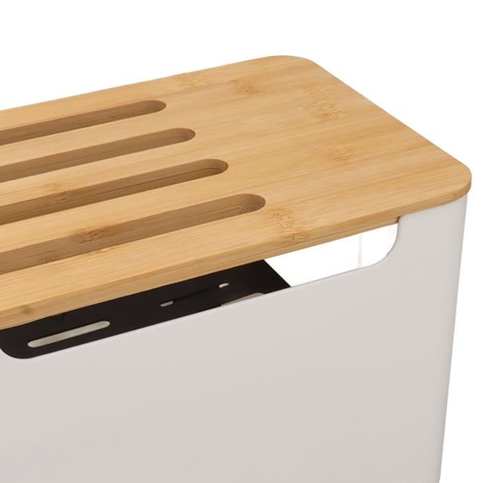 Boite De Rangement De Routeur Grand Espace Multi-Trous Bit Bambou ...