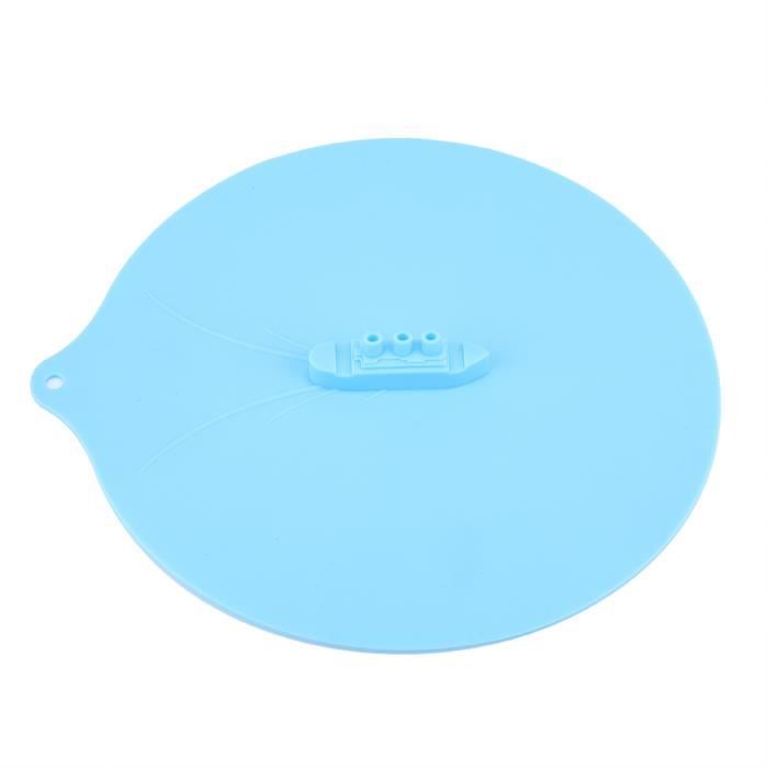 Couvercles De Pot, Couvercles De Casserole à Vapeur En Silicone Biuzi Couvercle Joint Alimentaire D Versement D Autocuiseur Pour Domestique Bleu