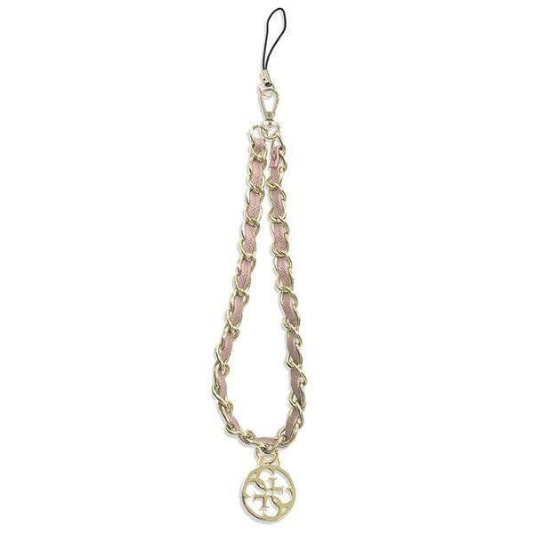Guess Zawieszka GUSTSAS4P Bracelet de téléphone en métal Rose 4G - 3666339048396