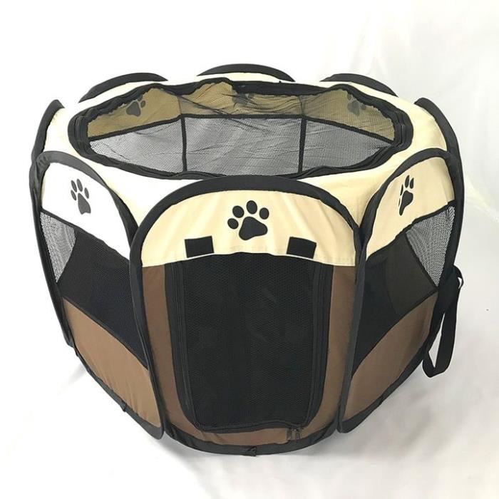 Comparer les prix de Enclos Parc à Chiots Pliable - Marque - 74 x 74 x 43 cm - Intérieur - Petit Chien - Rectangulaire