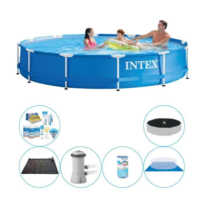 Metal Frame - Intex – Bassin d’exterieur - Autoportante Ronde - 366x76 ...