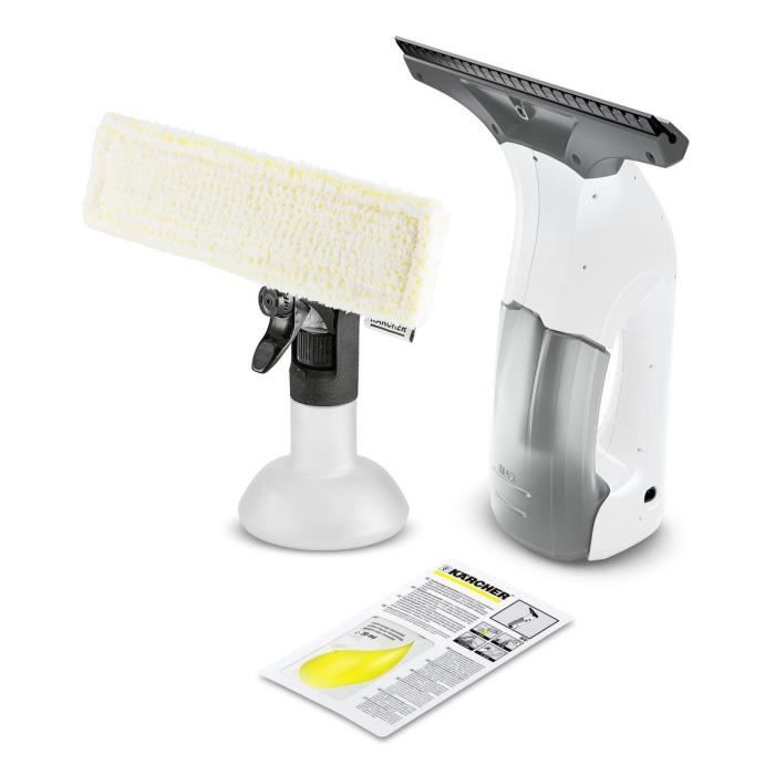 NEW KARCHER WV 1 Plus - Nettoyeur de vitres - Raclette large 250 mm - Autonomie 25 min - Nettoie jus